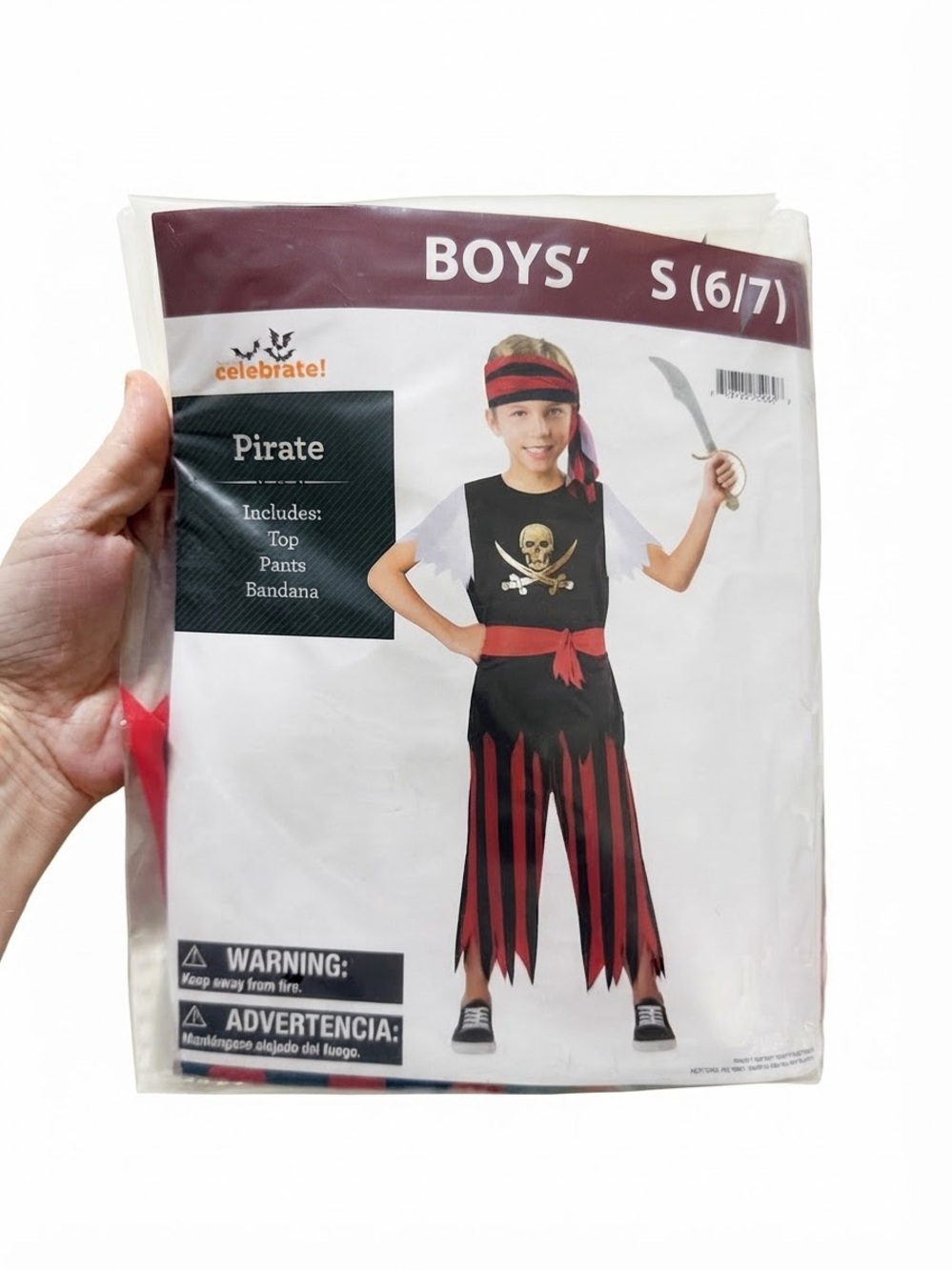 🏴☠️ NWT Boys Pirate Costume Size S (6/7) 🏴☠️